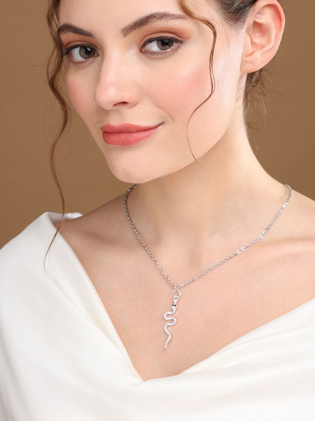 

Priyaasi Silver-Plated Stone Studded Necklace & Sets