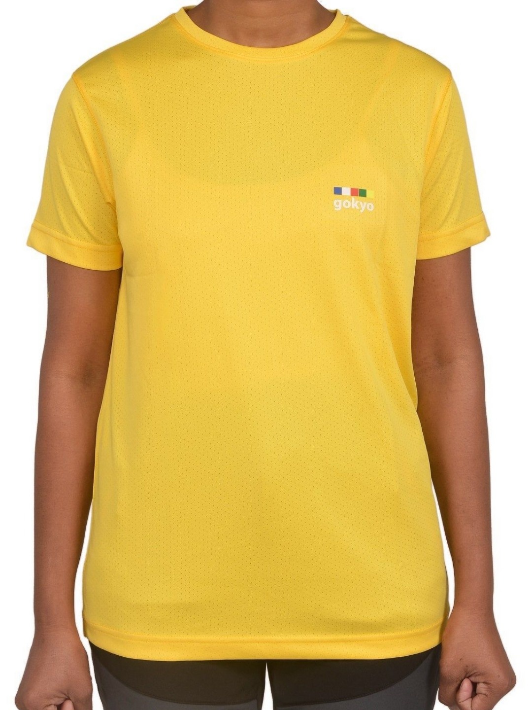 

GOKYO Women Solid Round Neck T-shirt, Mustard