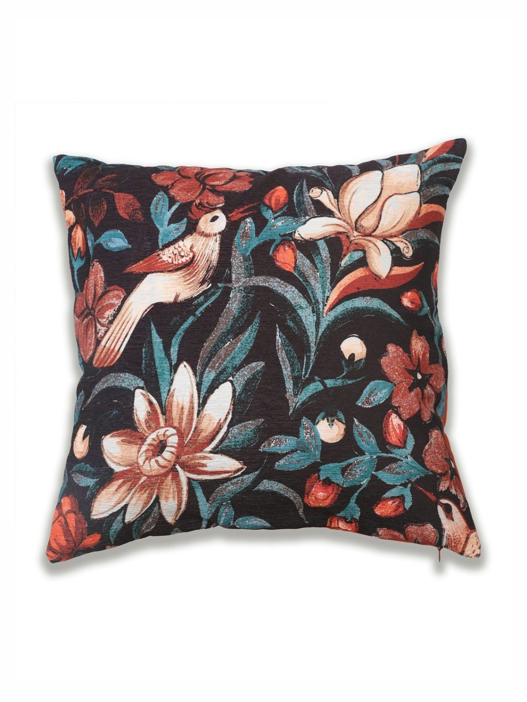 

ONSETHOMES Dastaan Rust And Green Floral Printed Square Cushion Covers