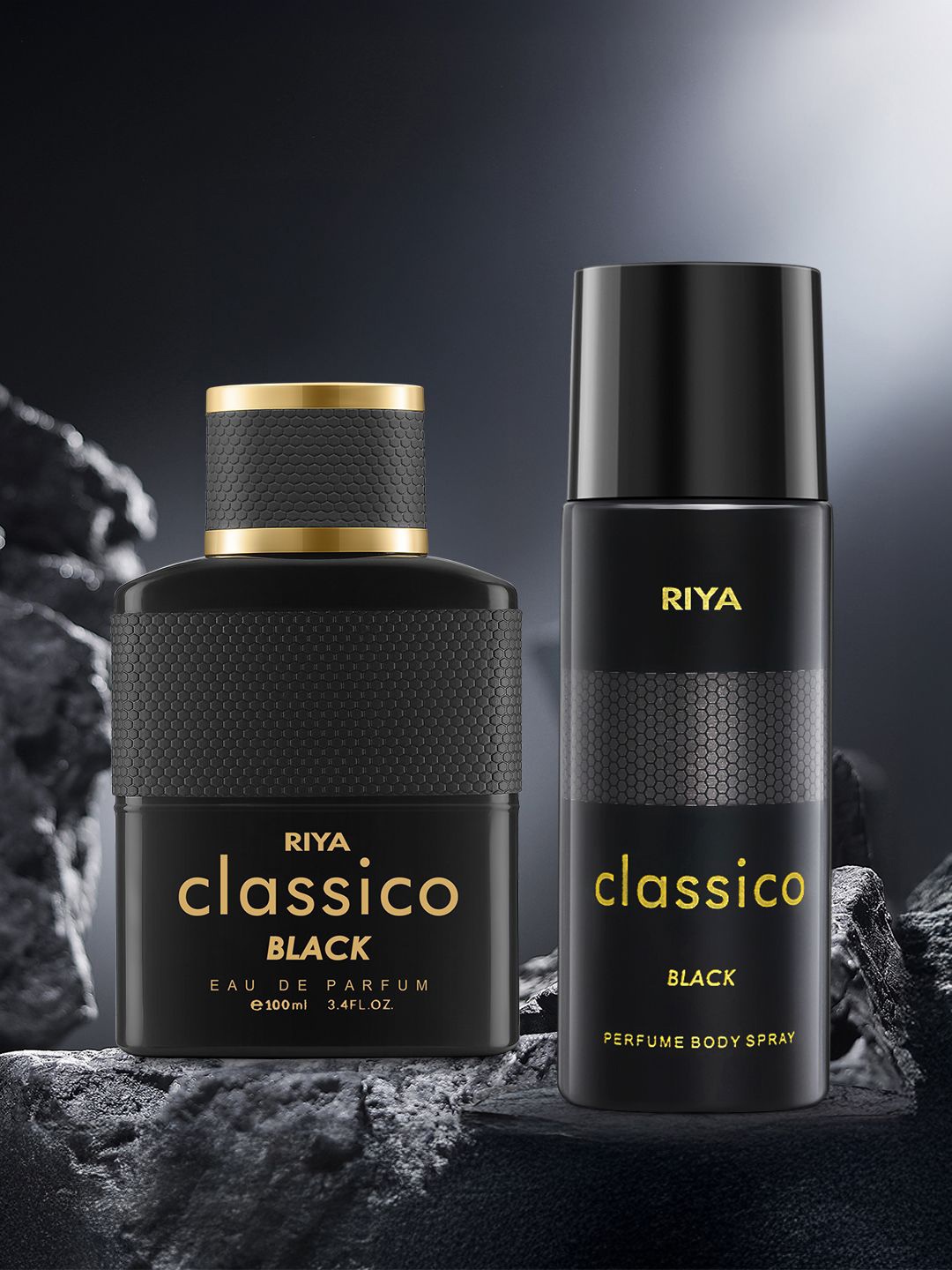 

RIYA Classico Black Set Of 2 Long Lasting Eau De Perfume- 100 ml & Deo Spray- 150 ml