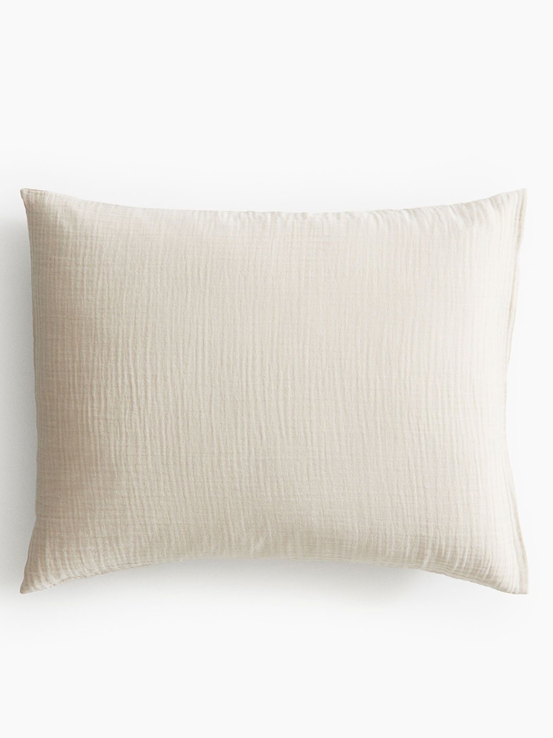 

H&M Beige Cotton Muslin Pillowcase