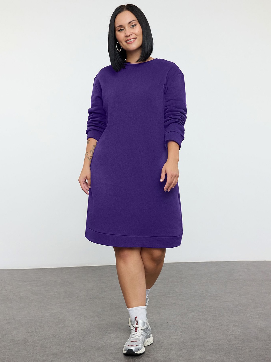 

Trendyol Women Jumper Dress, Purple