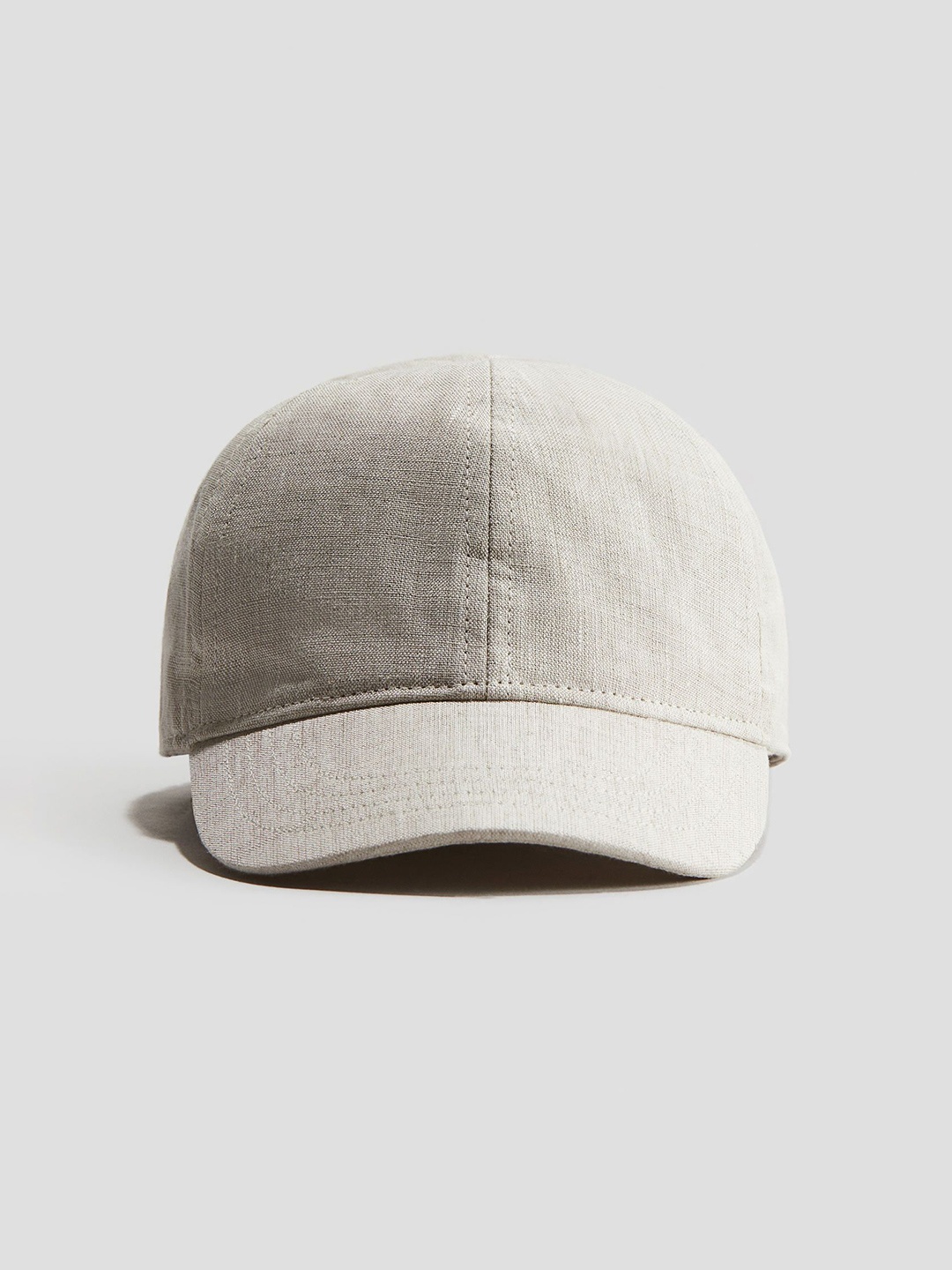

H&M Linen Cap, Beige