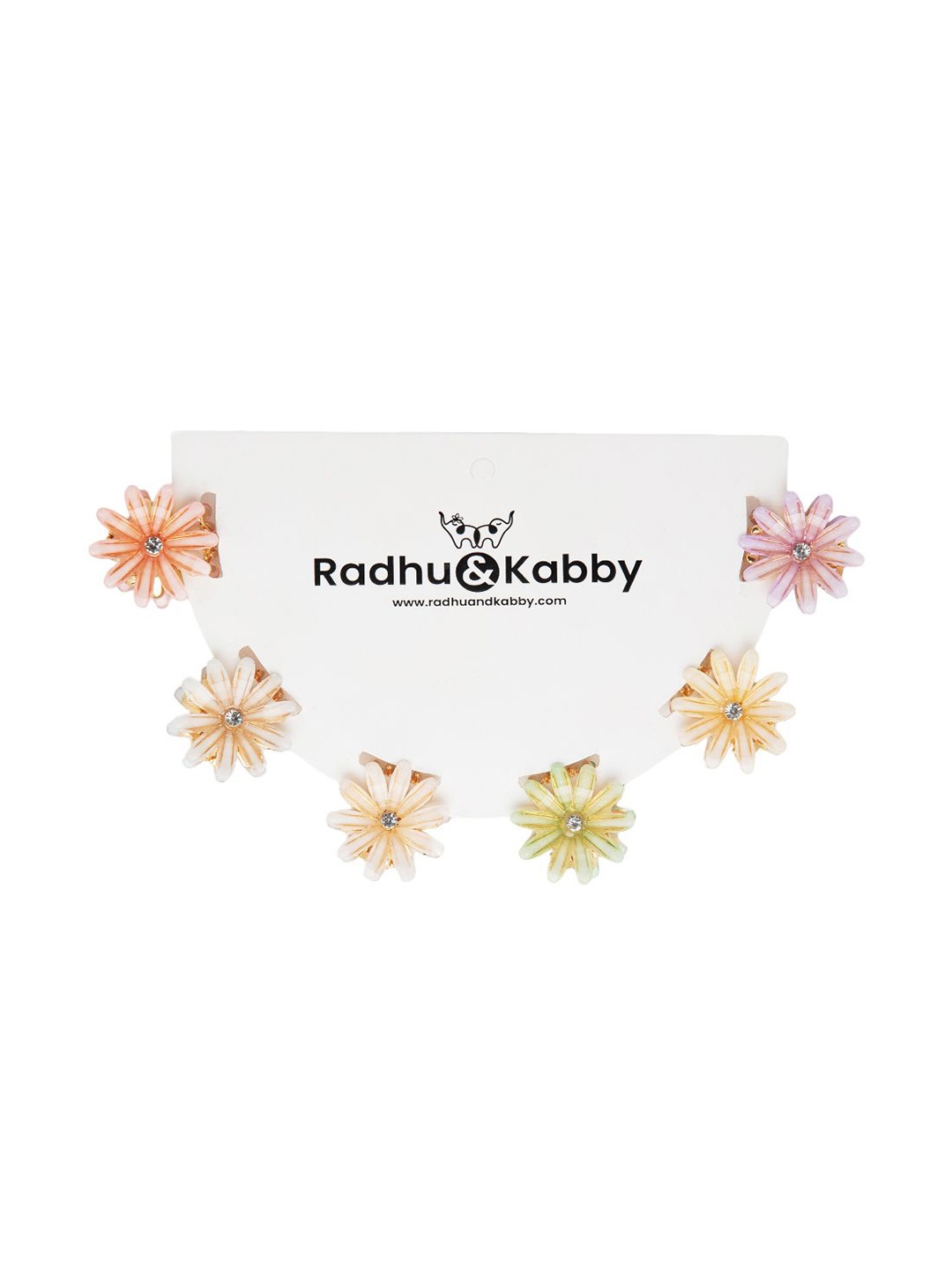 

Radhu & Kabby Women Set of 6 Mini Clutcher Claw Clip, Green