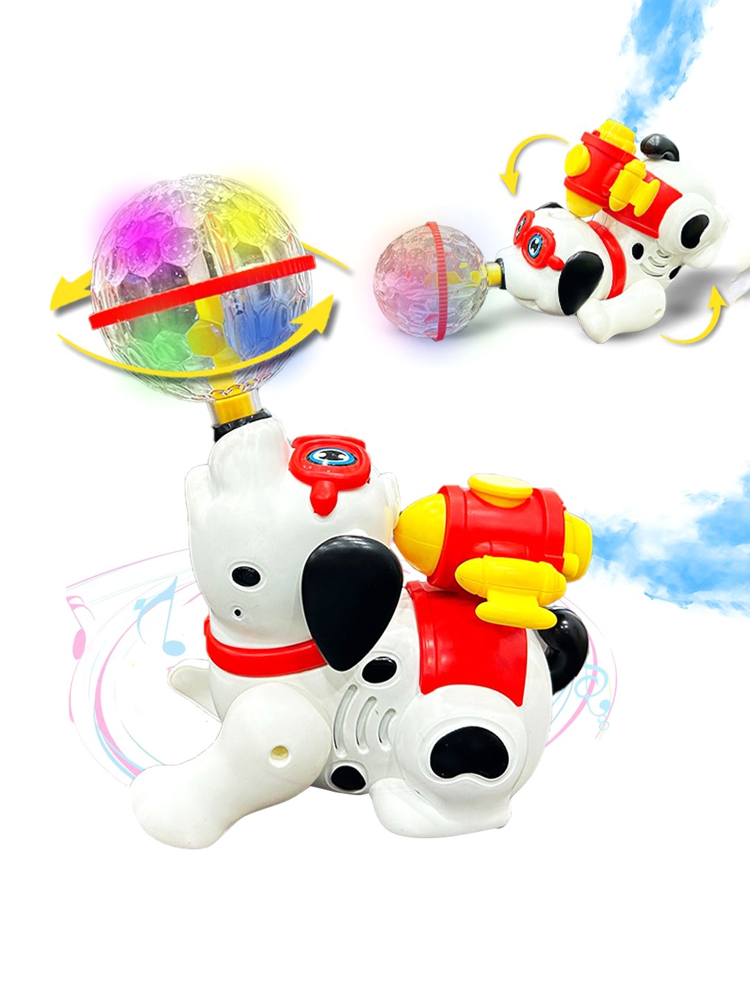 

WEMBLEY Dancing Dog Musical Toy, White
