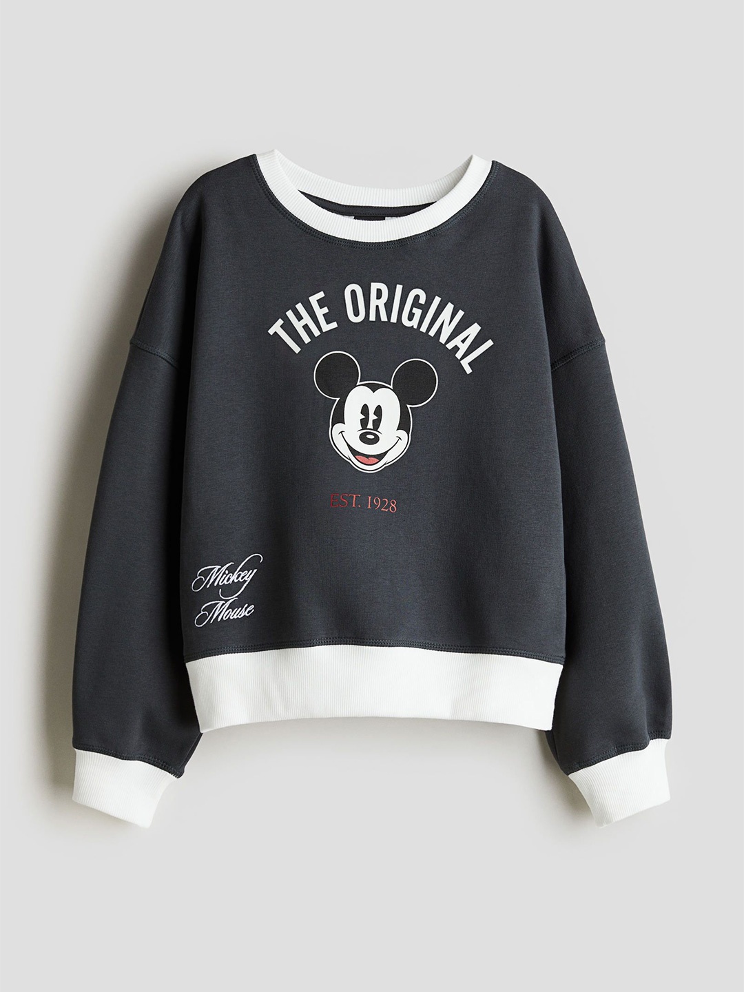 

H&M Girls Print-Motif Sweatshirt, Grey