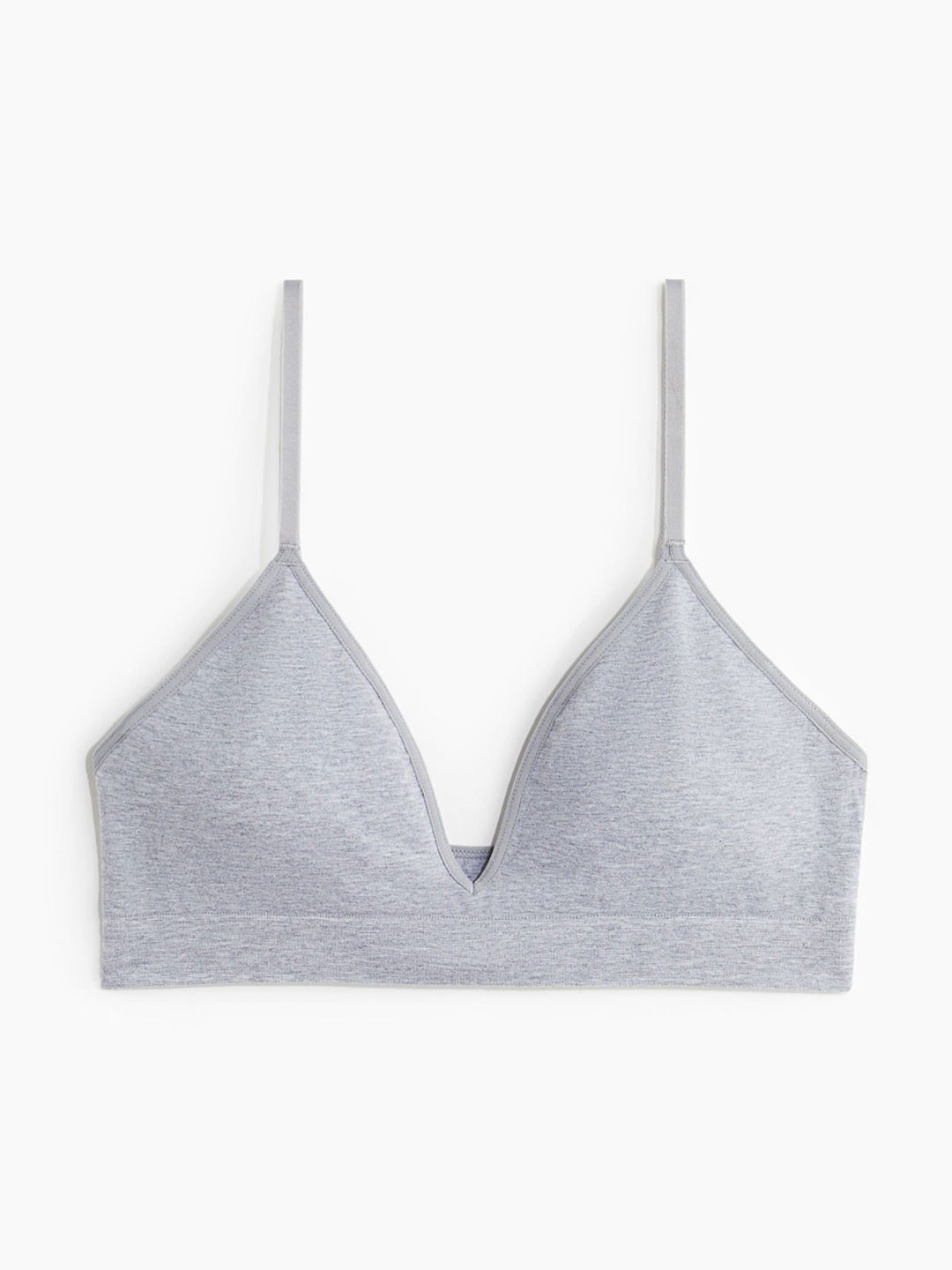 

H&M Seamless Padded Soft Bra, Grey
