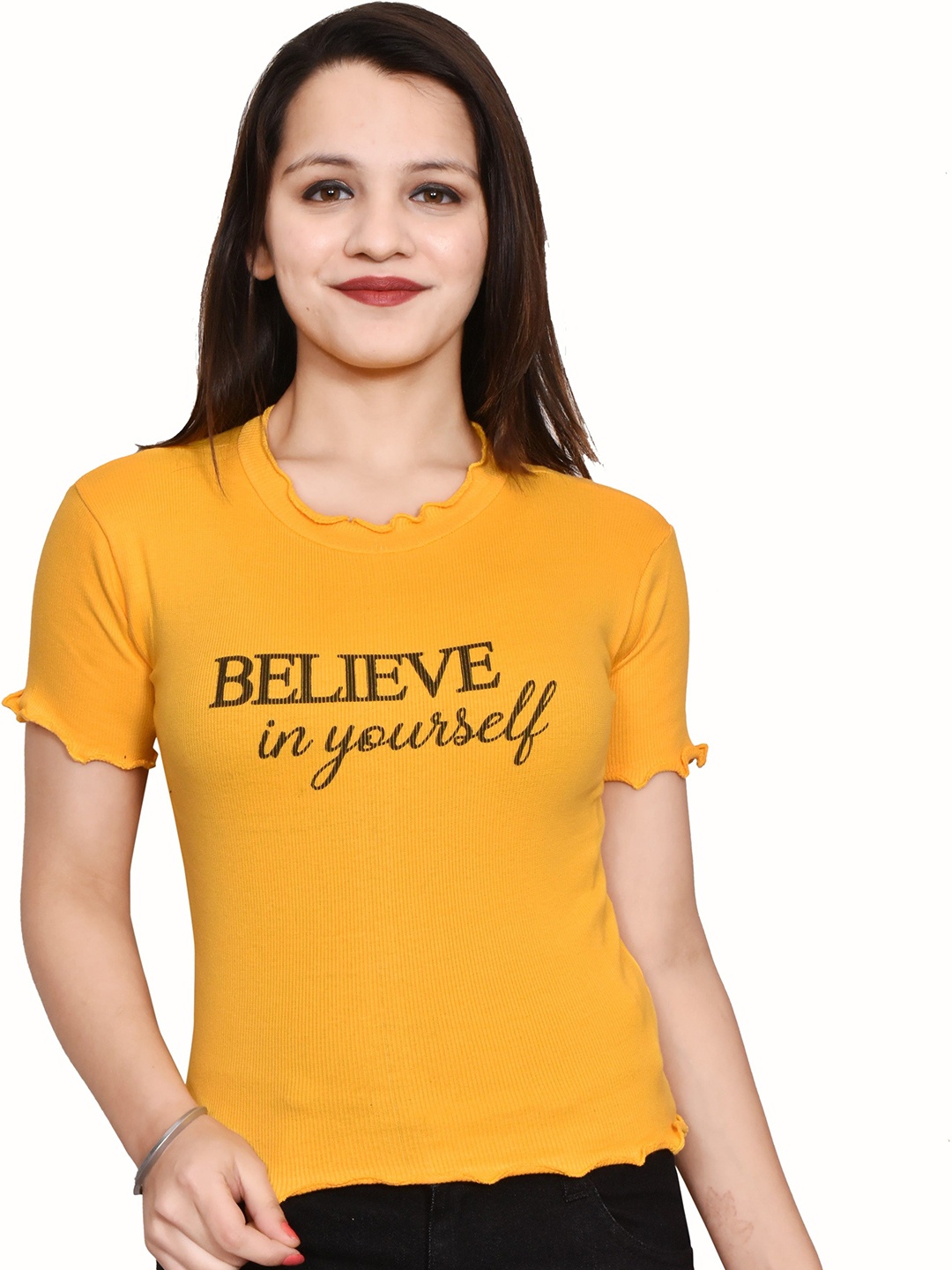 

Purser Print Cotton Top, Yellow
