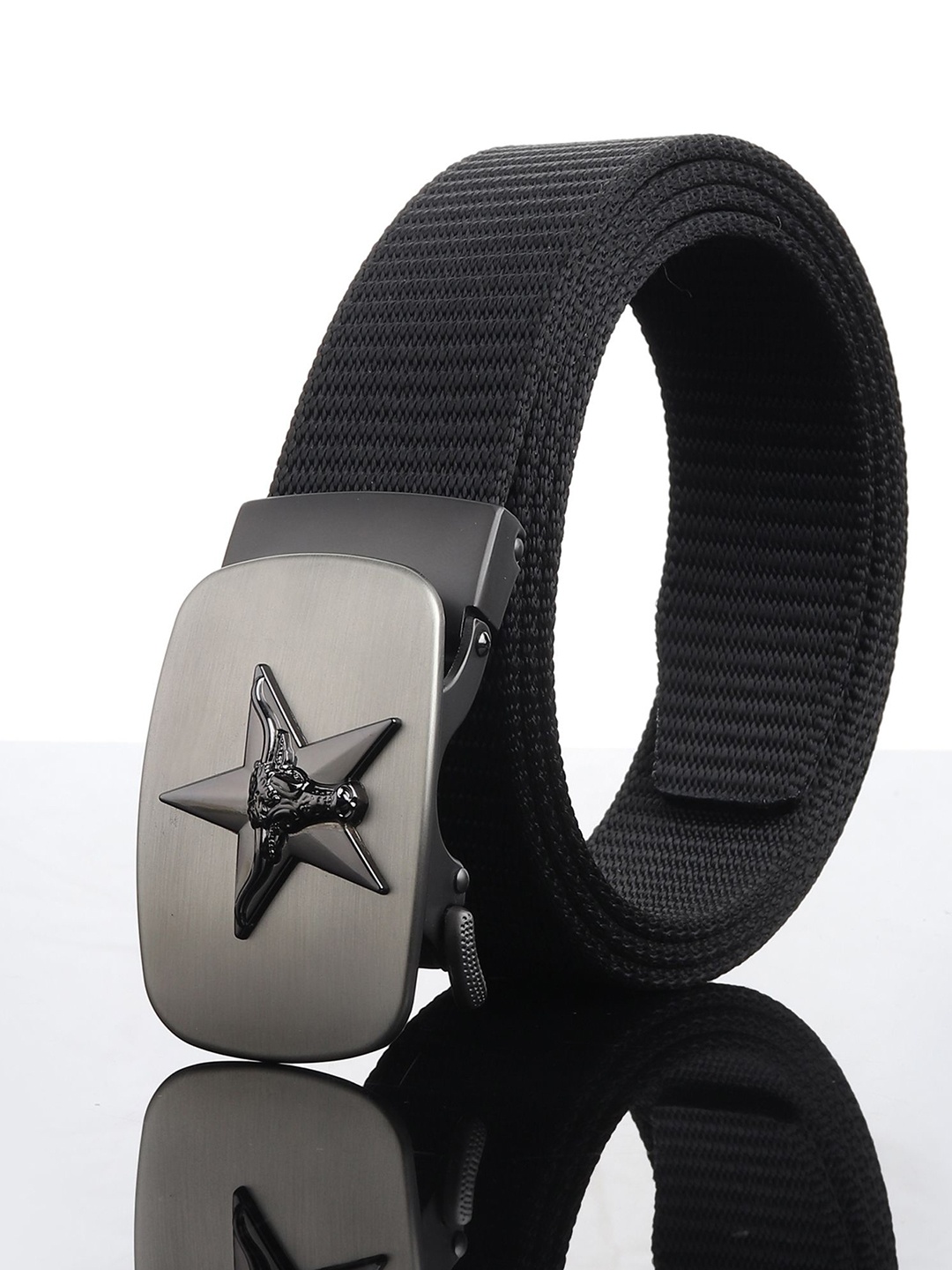 

Metronaut Men Textured Formal Belt, Black