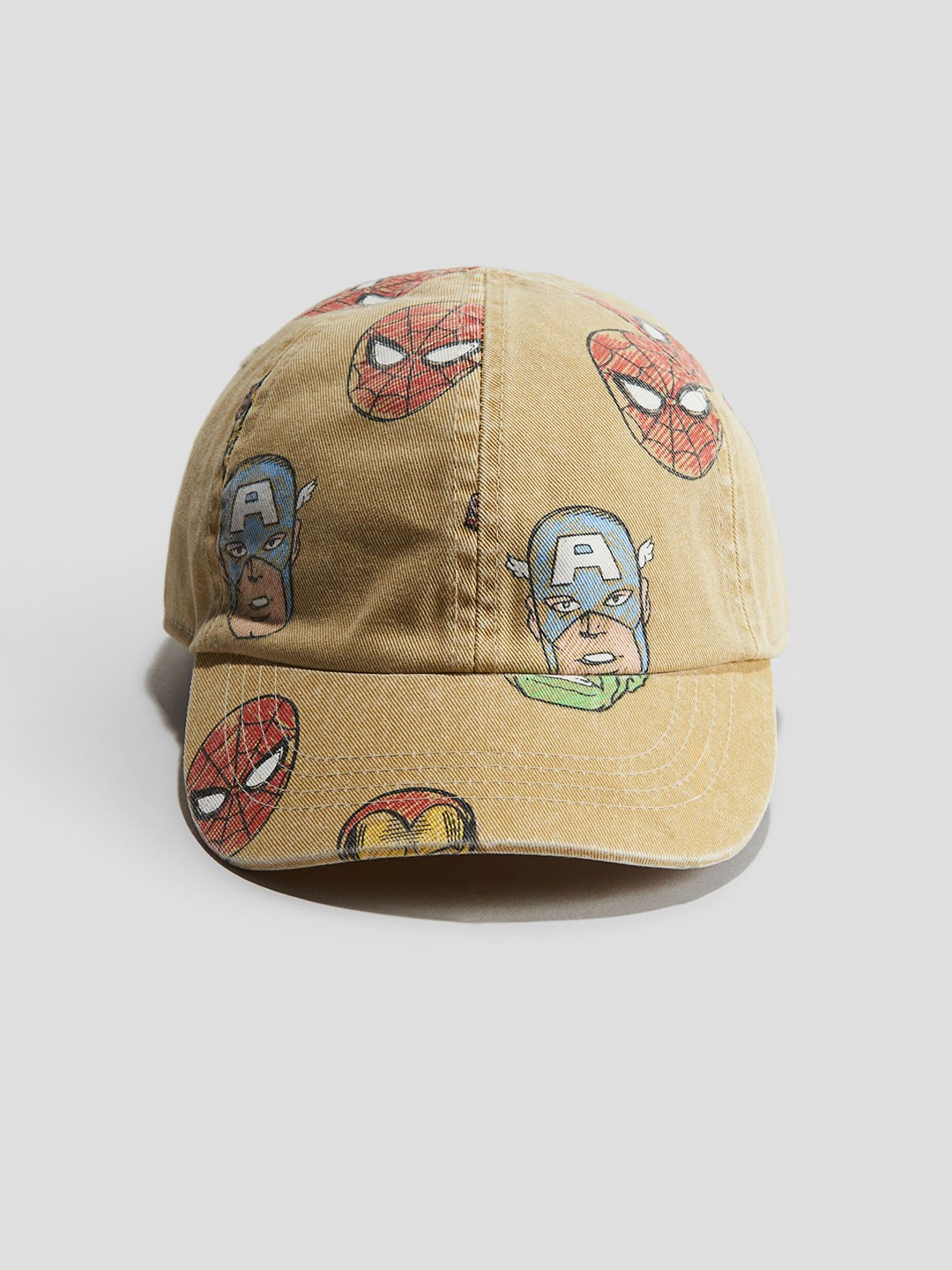 

H&M Printed Twill Cap, Beige