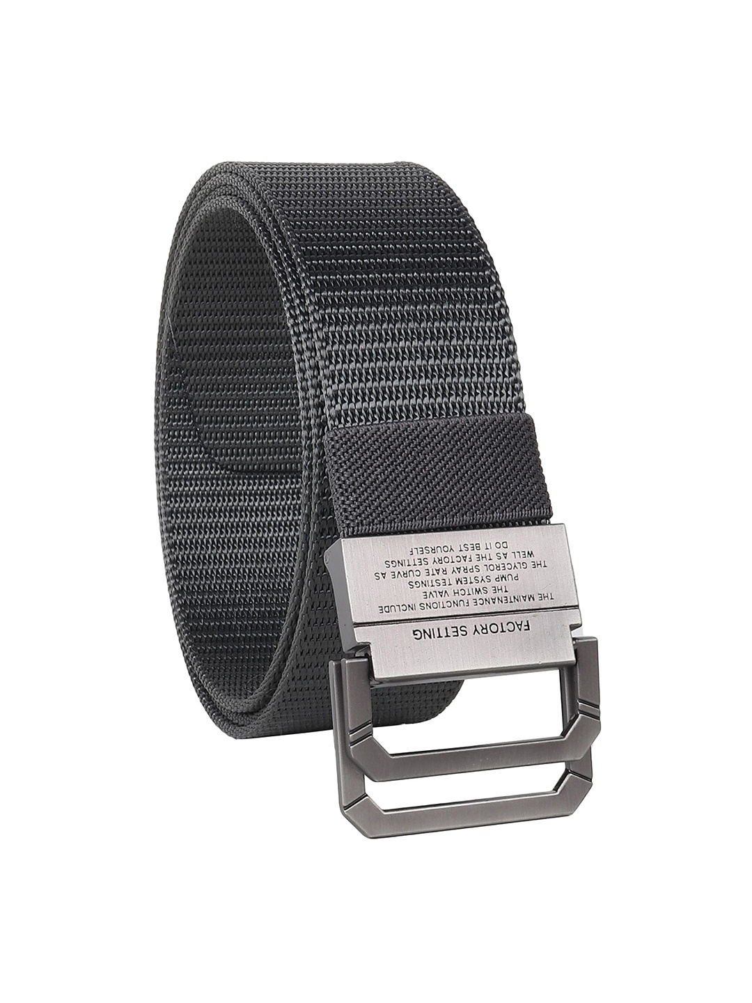 

Metronaut Men Textured Formal Belt, Grey