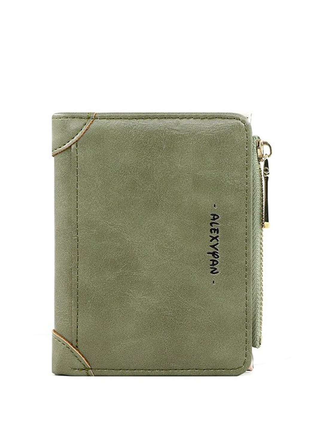 

Alexvyan Women Bifold Compact Two Fold Wallet, Green