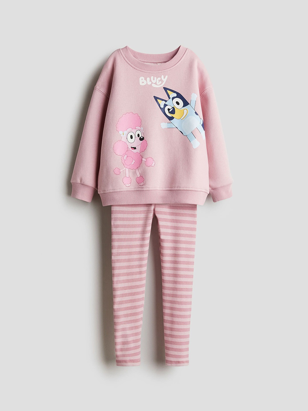 

H&M 2-Piece Top & Leggings Set, Pink
