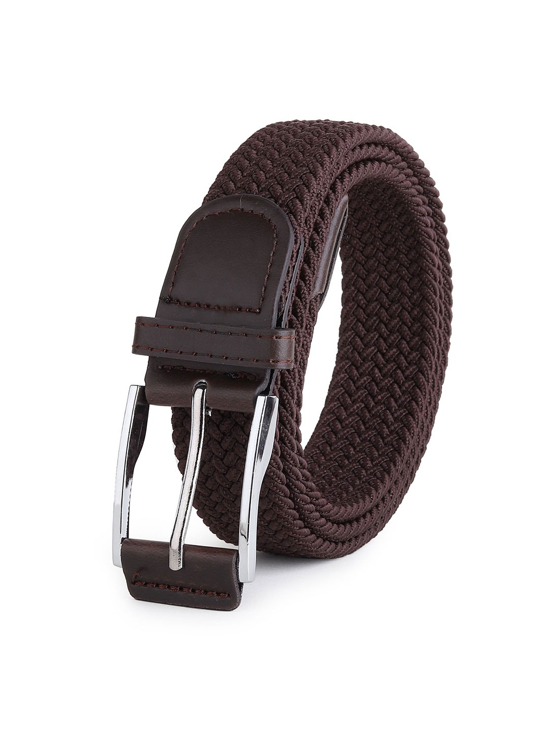 

Metronaut Men Woven Design Belt, Brown