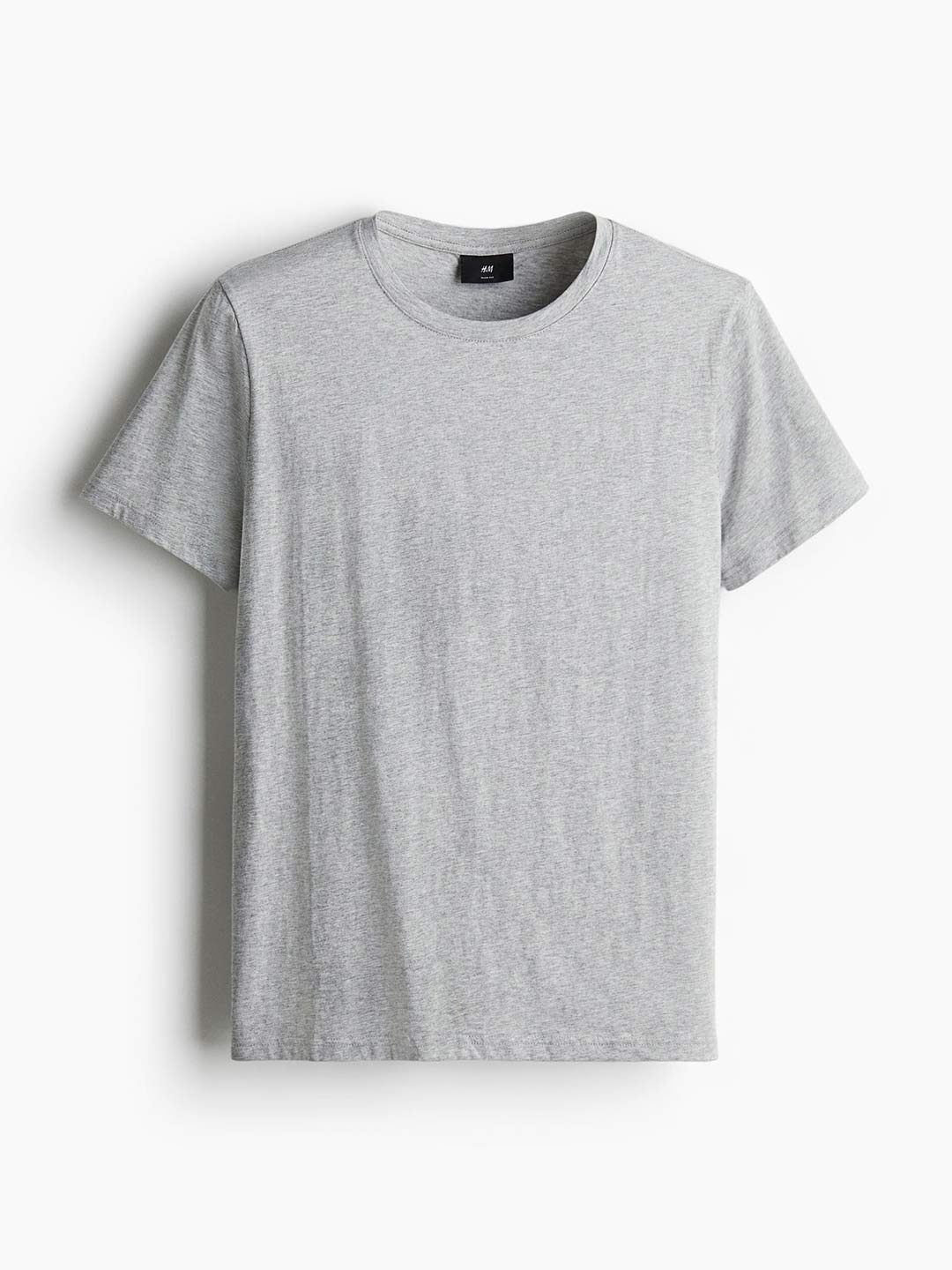 

H&M Slim Fit Pima Cotton T-shirt, Grey
