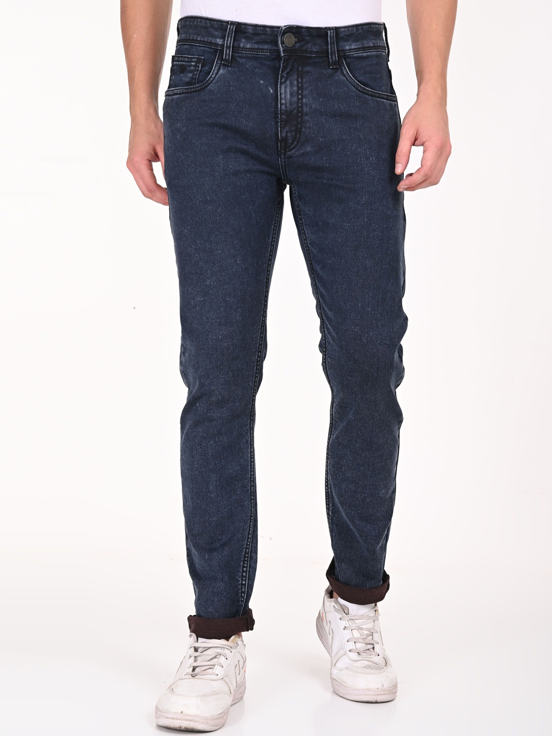 

URBAN POCHE Men Slim Fit Stretchable Jeans, Blue