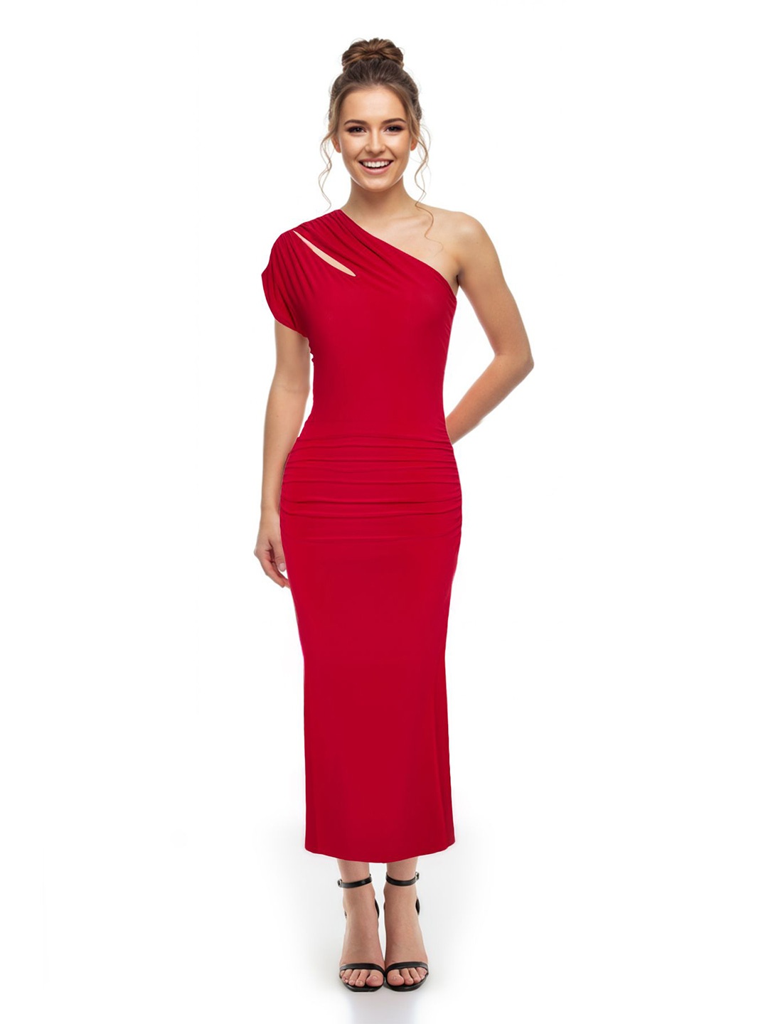 

Trendyol Off-Shoulder Maxi Dress, Na