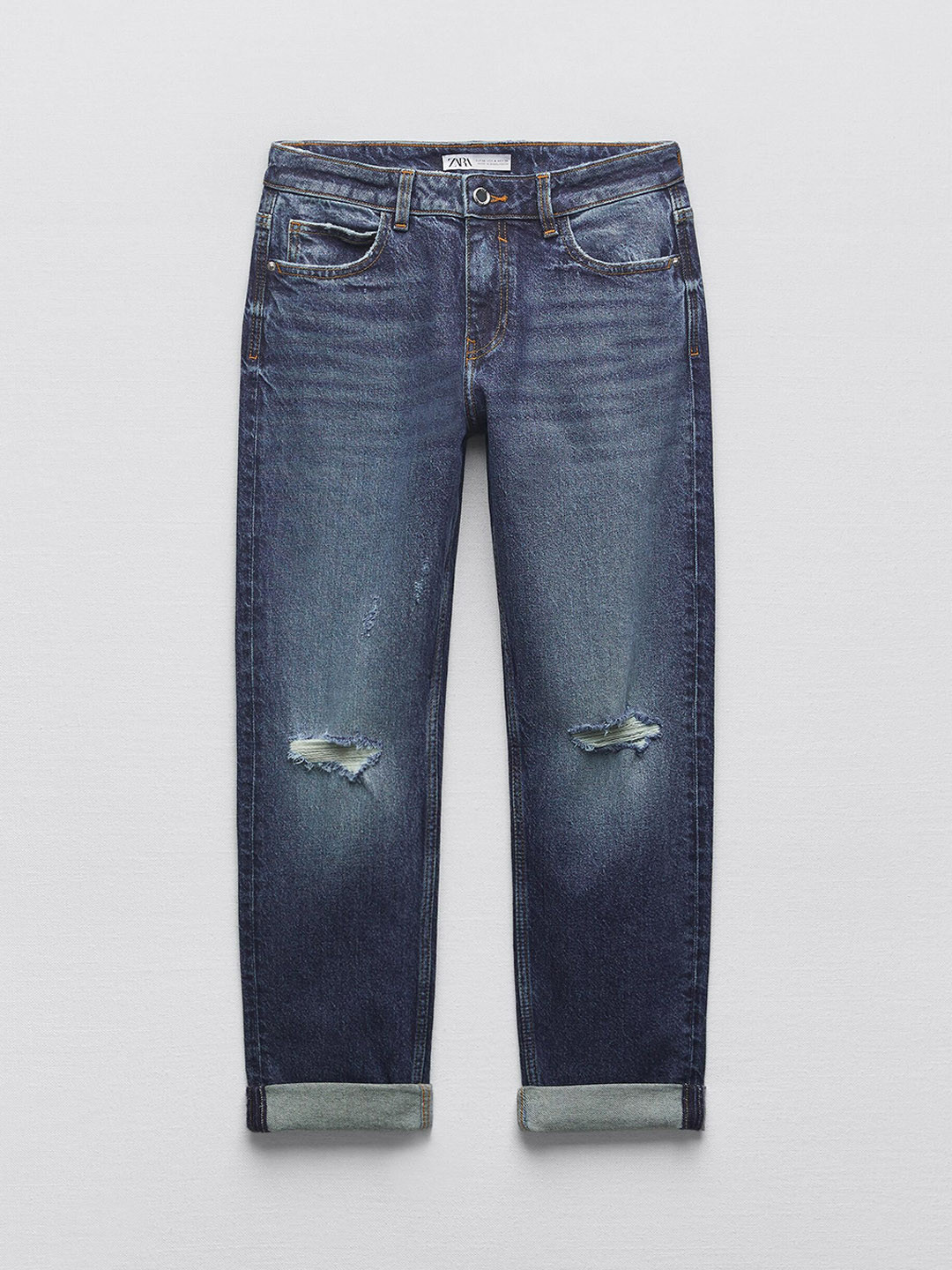 

ZARA Women Trousers, Navy blue