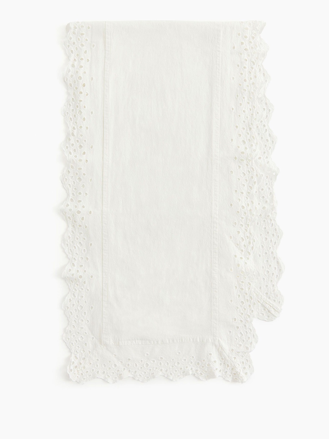 

H&M White Broderie Anglaise Table Runner
