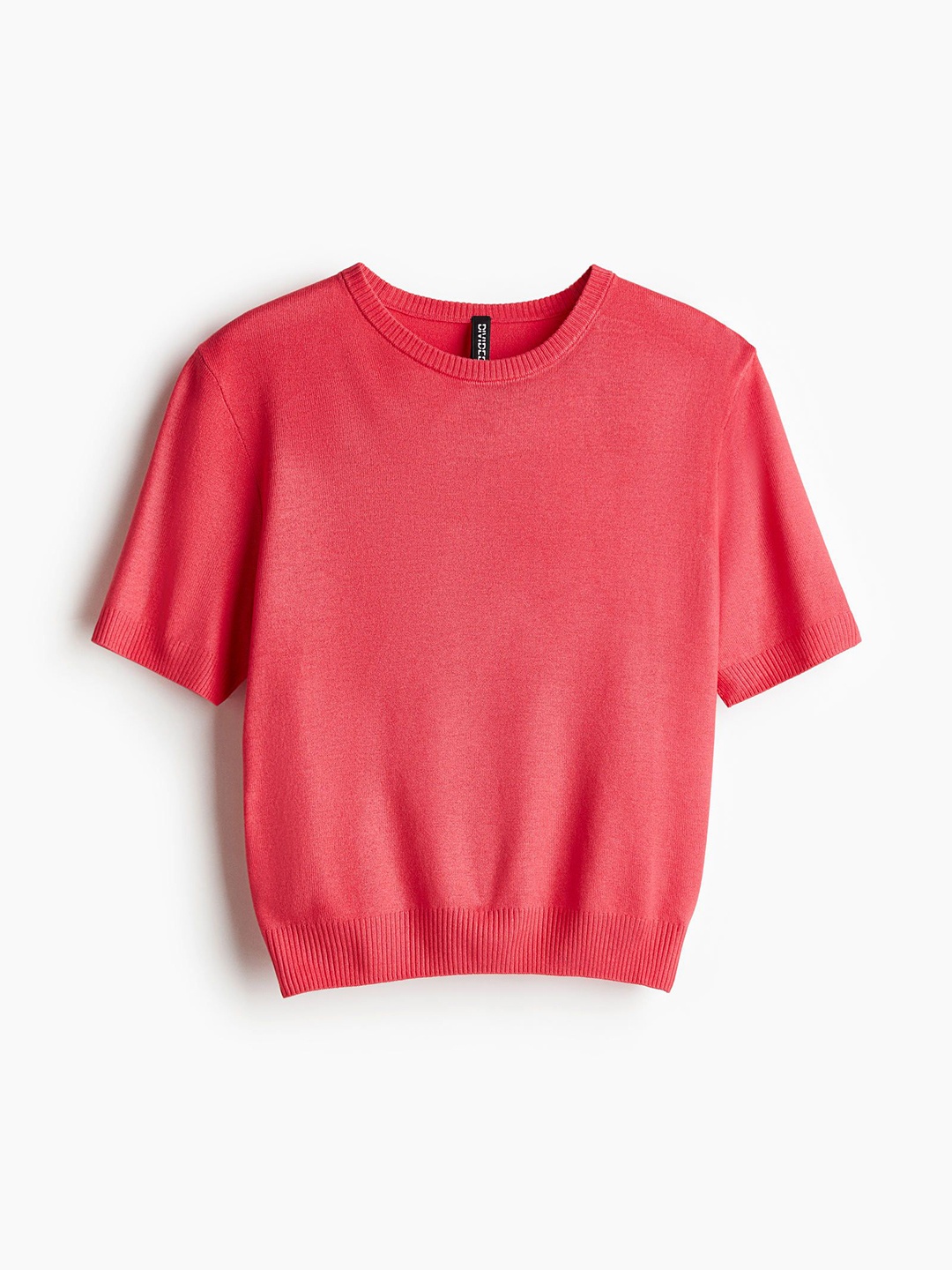 

H&M Fine-Knit T-shirt, Pink