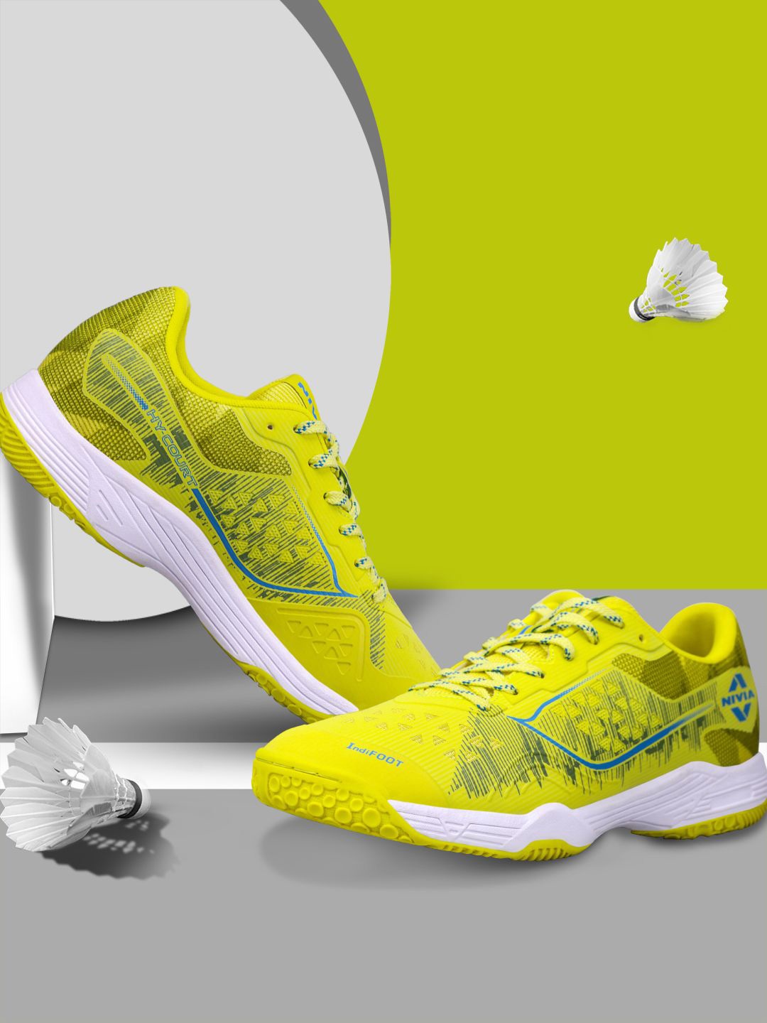 

Nivia Men HY-Court 3.0 Badminton Shoe, Green