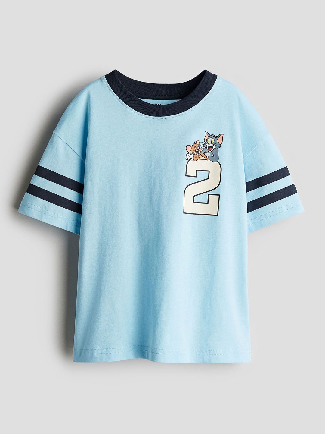 

H&M Printed T-shirt, Blue