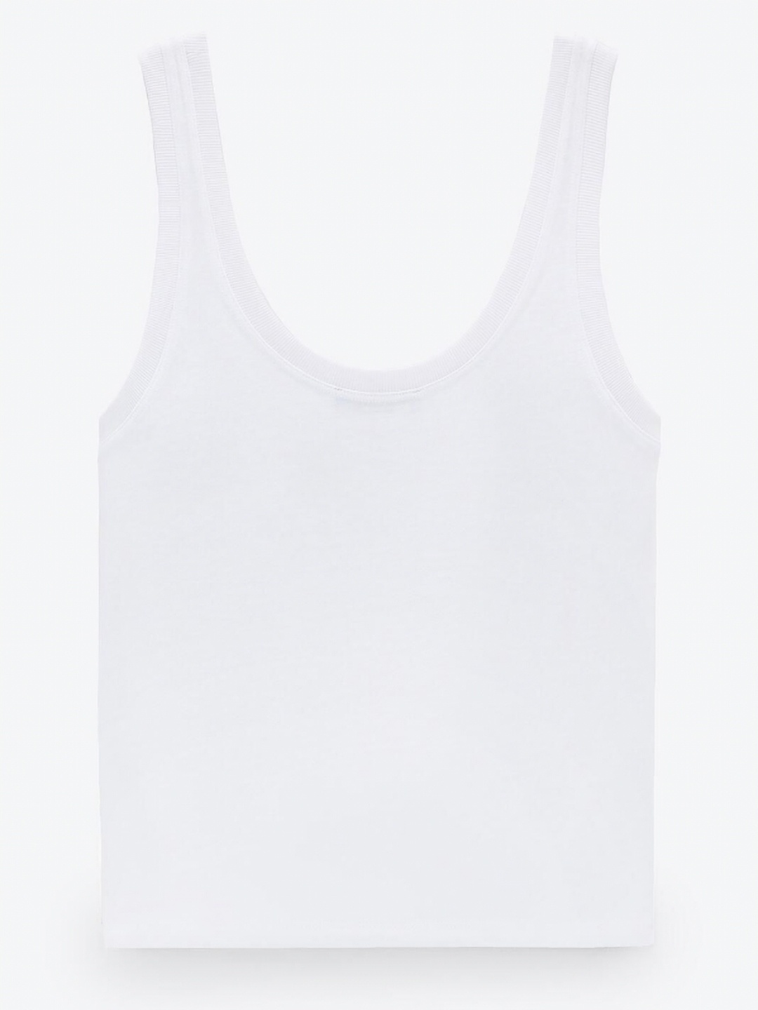 

ZARA Women Monochrome Pockets T-shirt, White