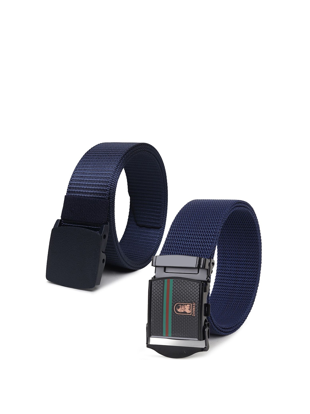 

Provogue Men Pack Of 2 Textured Belt, Blue