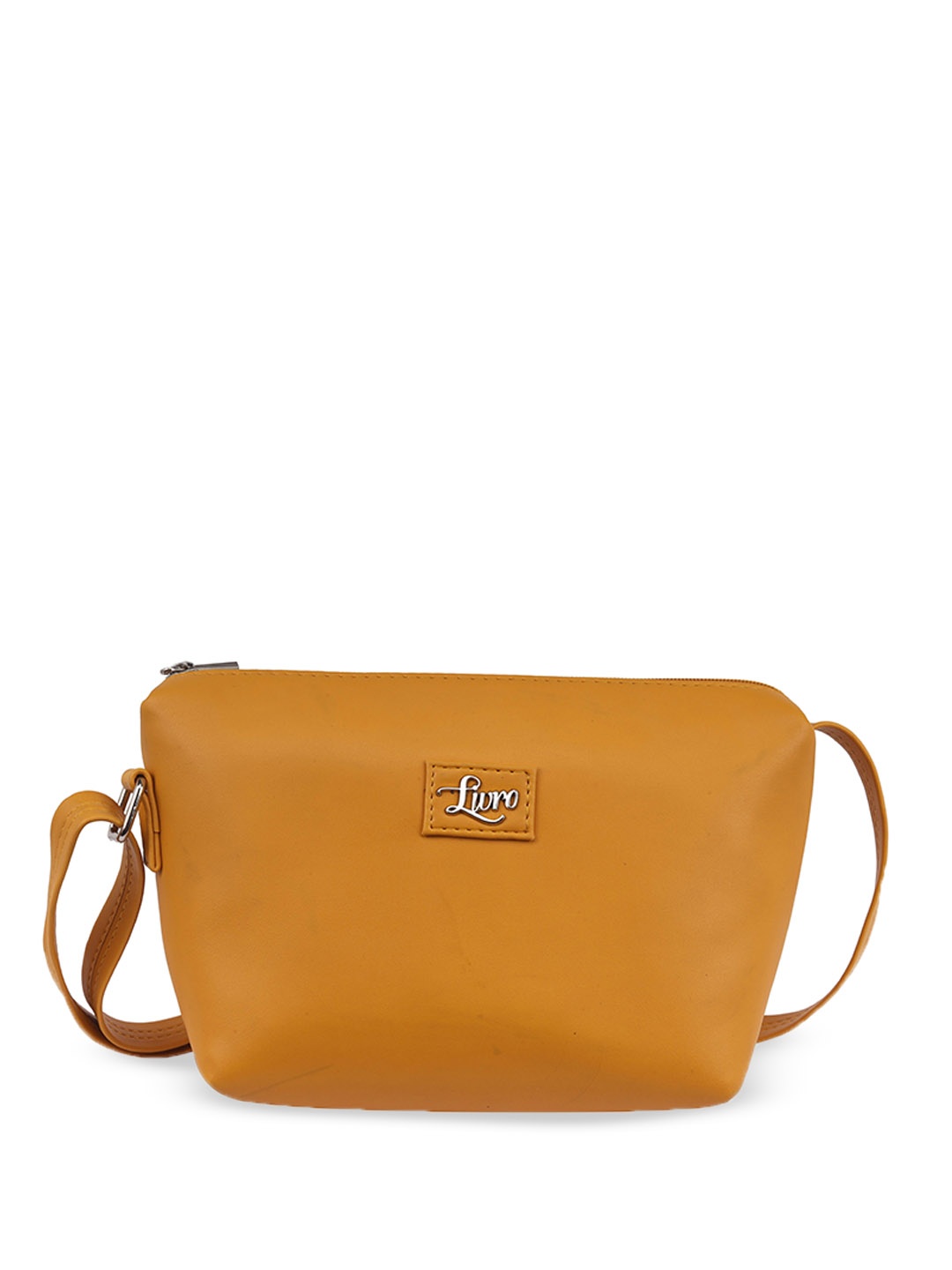 

LIVRO Floral Structured Sling Bag, Yellow