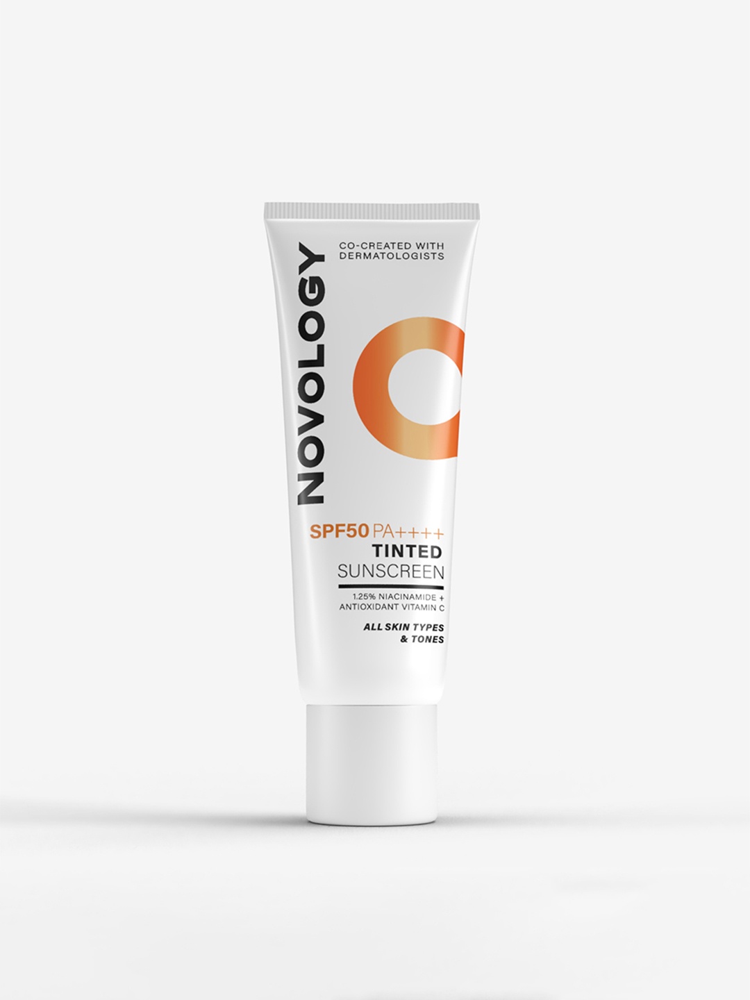 

Novology Non-Greasy SPF50 PA++++ Tinted Sunscreen - Natural Finish - 50g, Beige