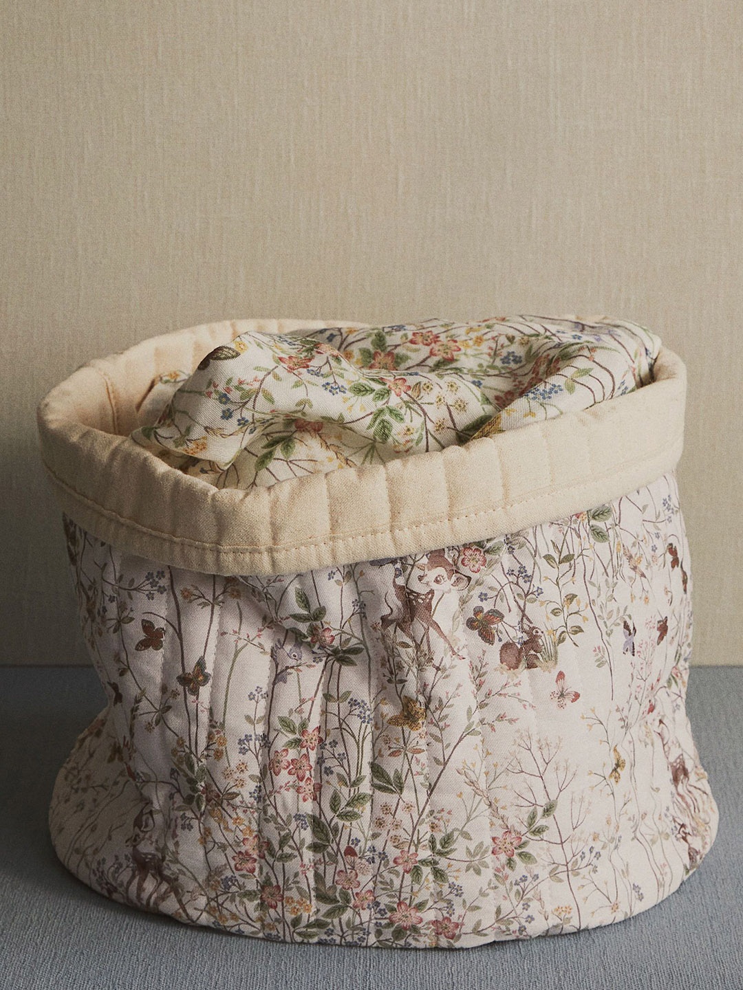 

H&M White Large Quilted Storage Basket