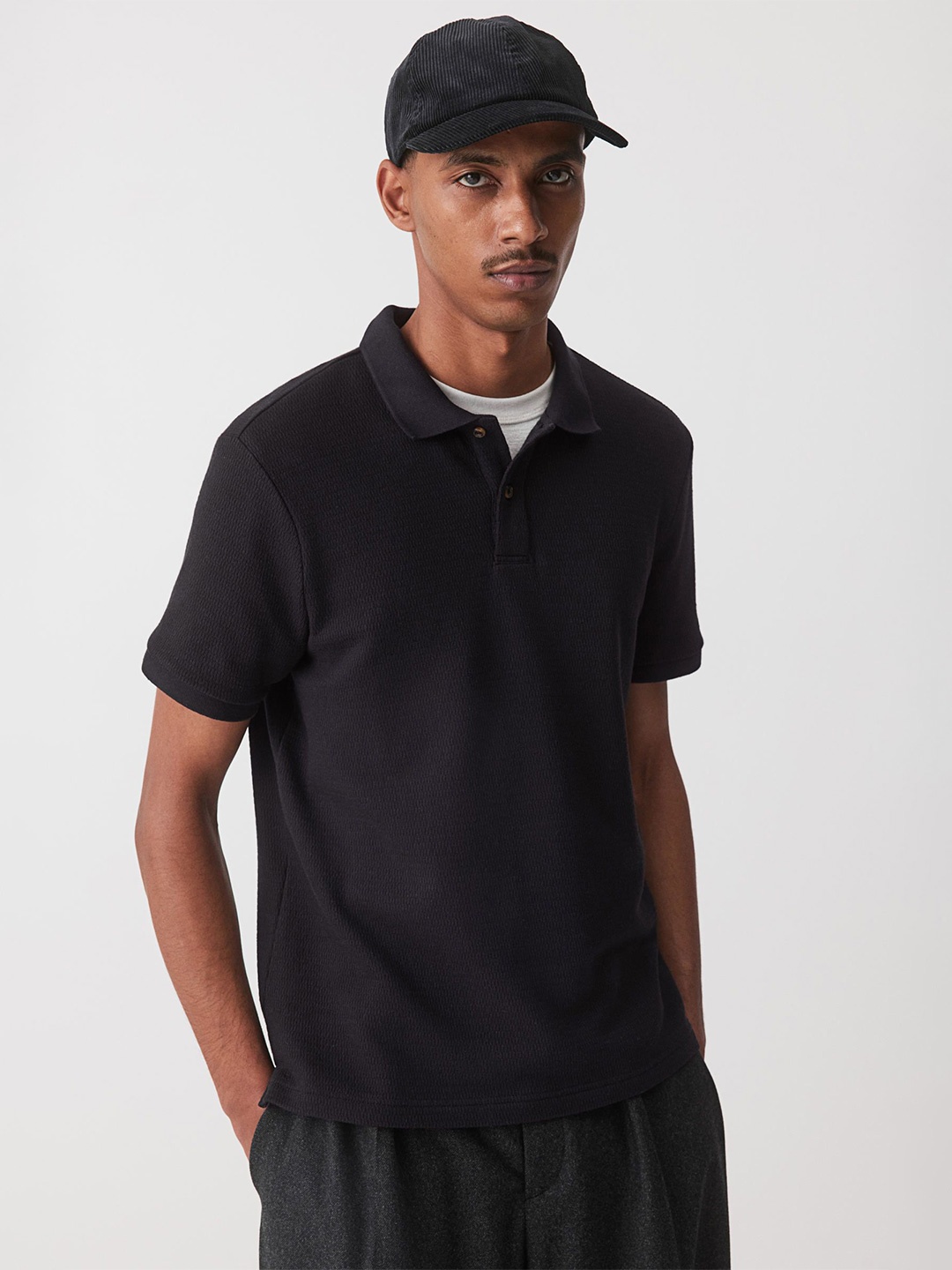 

H&M Slim Fit Polo Shirt, Blue