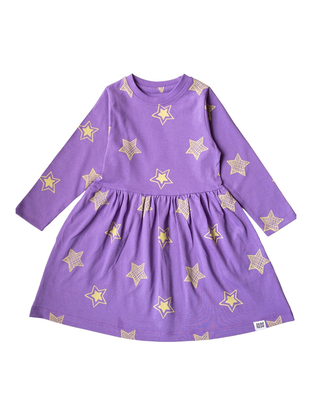 

Reedoo Star Print Fit & Flare Dress, Purple