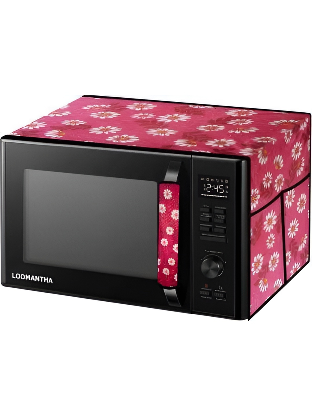 

Dakshya Industries Red & White 2 Pieces Floral Printed Microwave Oven Covers