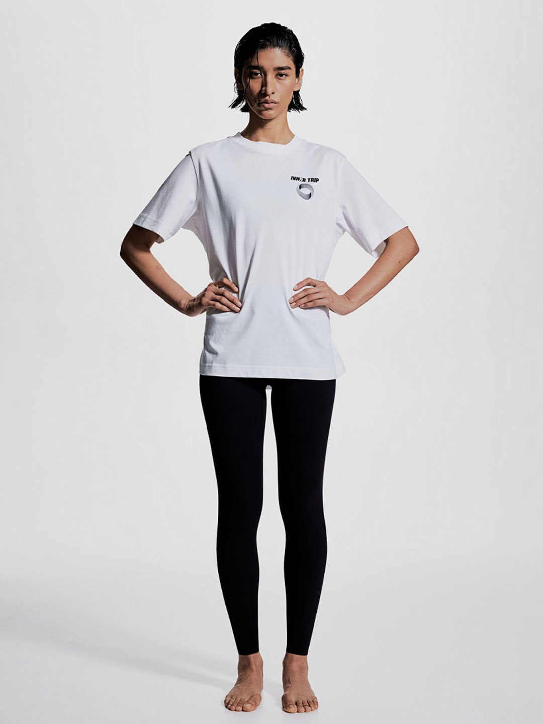 

H&M Sports Top In DryMove, White