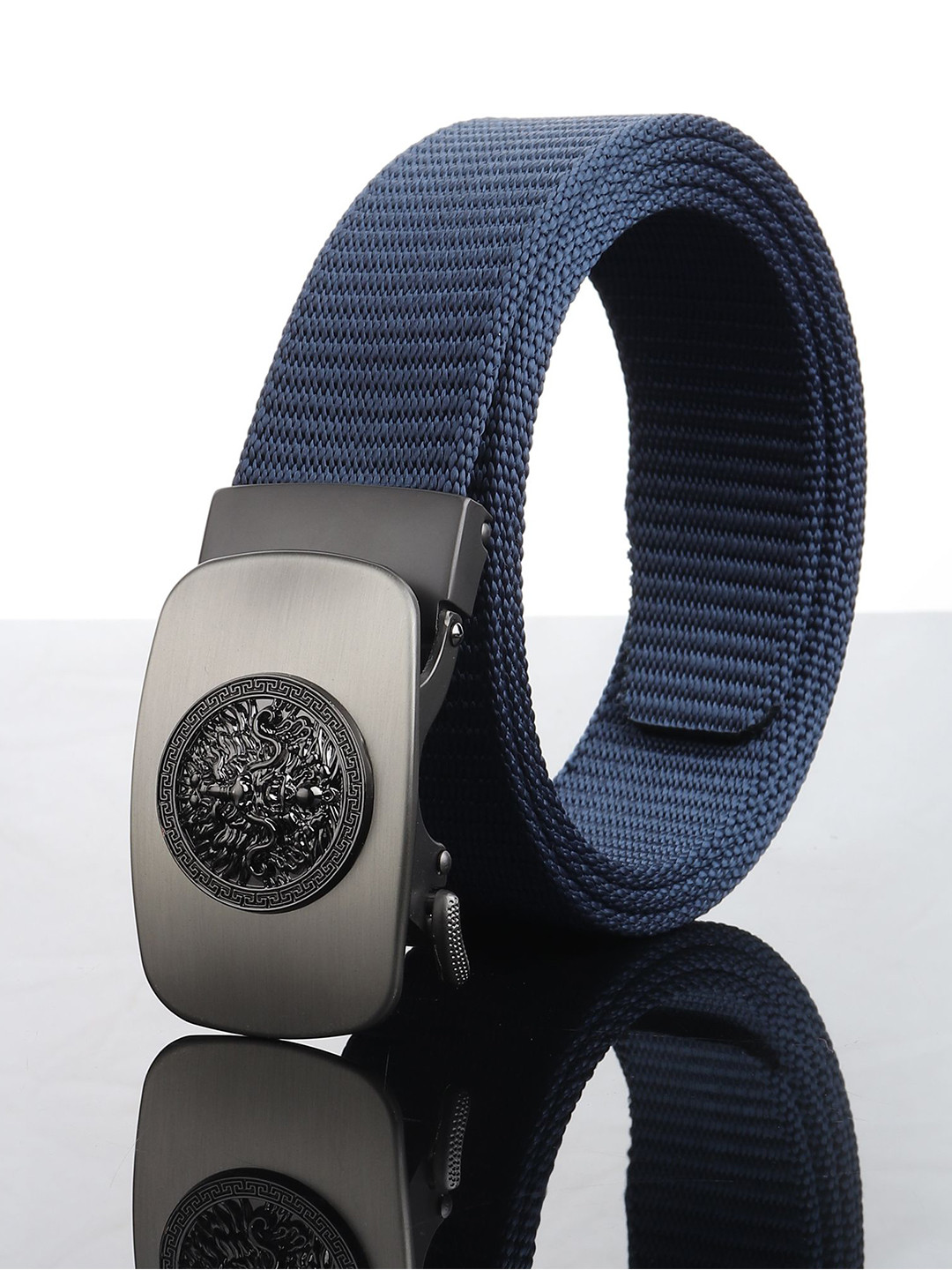 

Metronaut Men Textured Belt, Blue