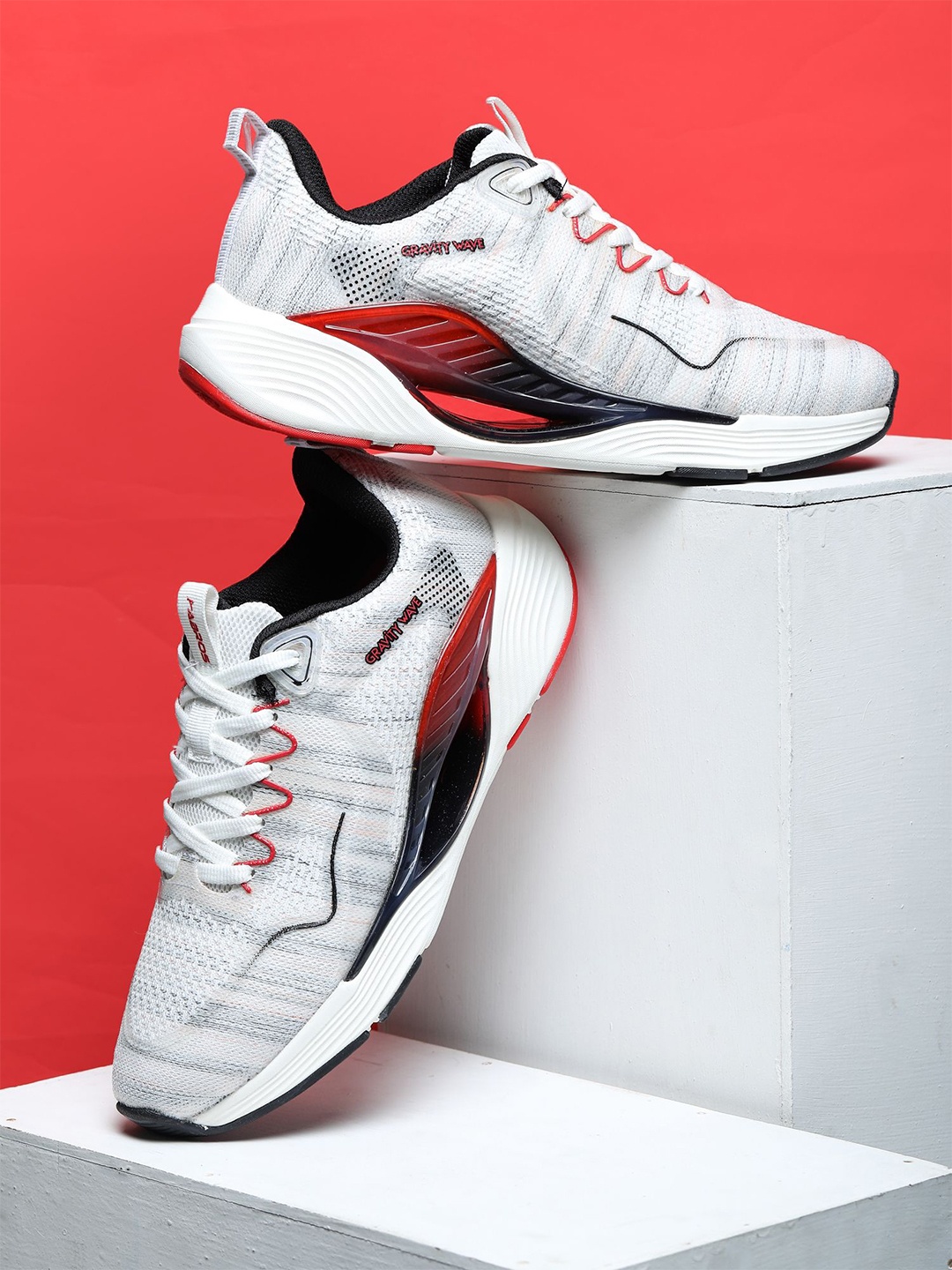 

ABROS Men Mesh Running Shoes, White