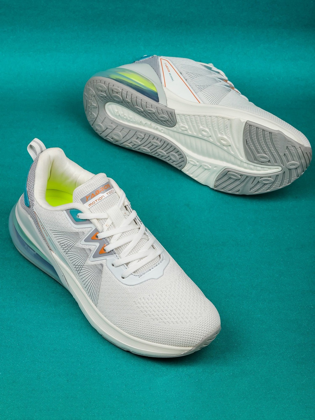 

ABROS CROOK Men Mesh Running Shoes, White