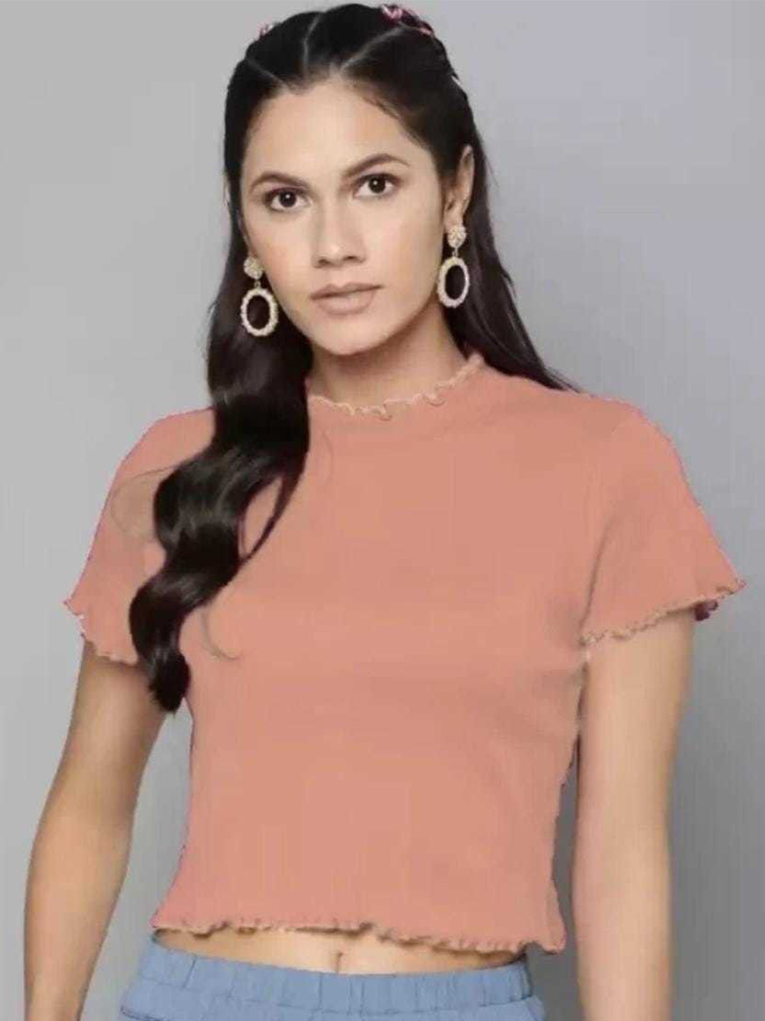 

Purser Cotton Top, Beige