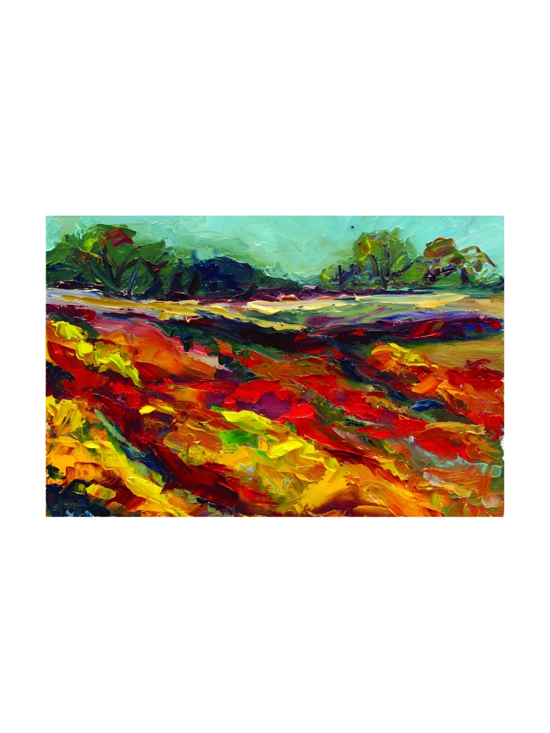 

Inephos Yellow And Green 1 Piece Printed Canvas Wall Art