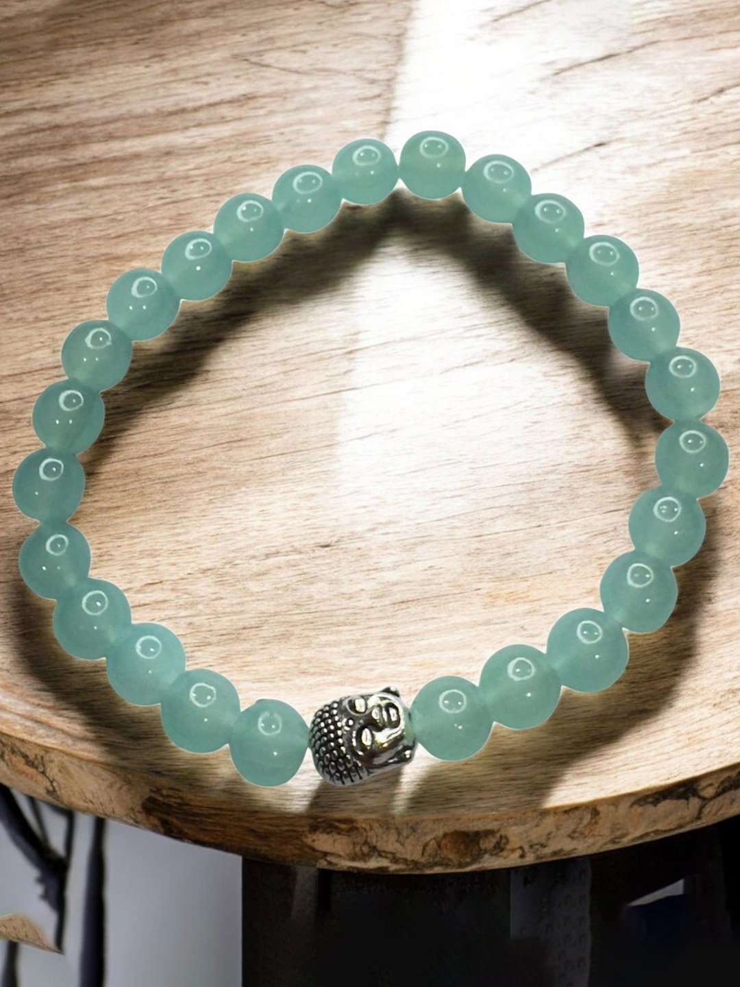 

AKLINA Artificial Beaded Elasticated Bracelet, Sea green