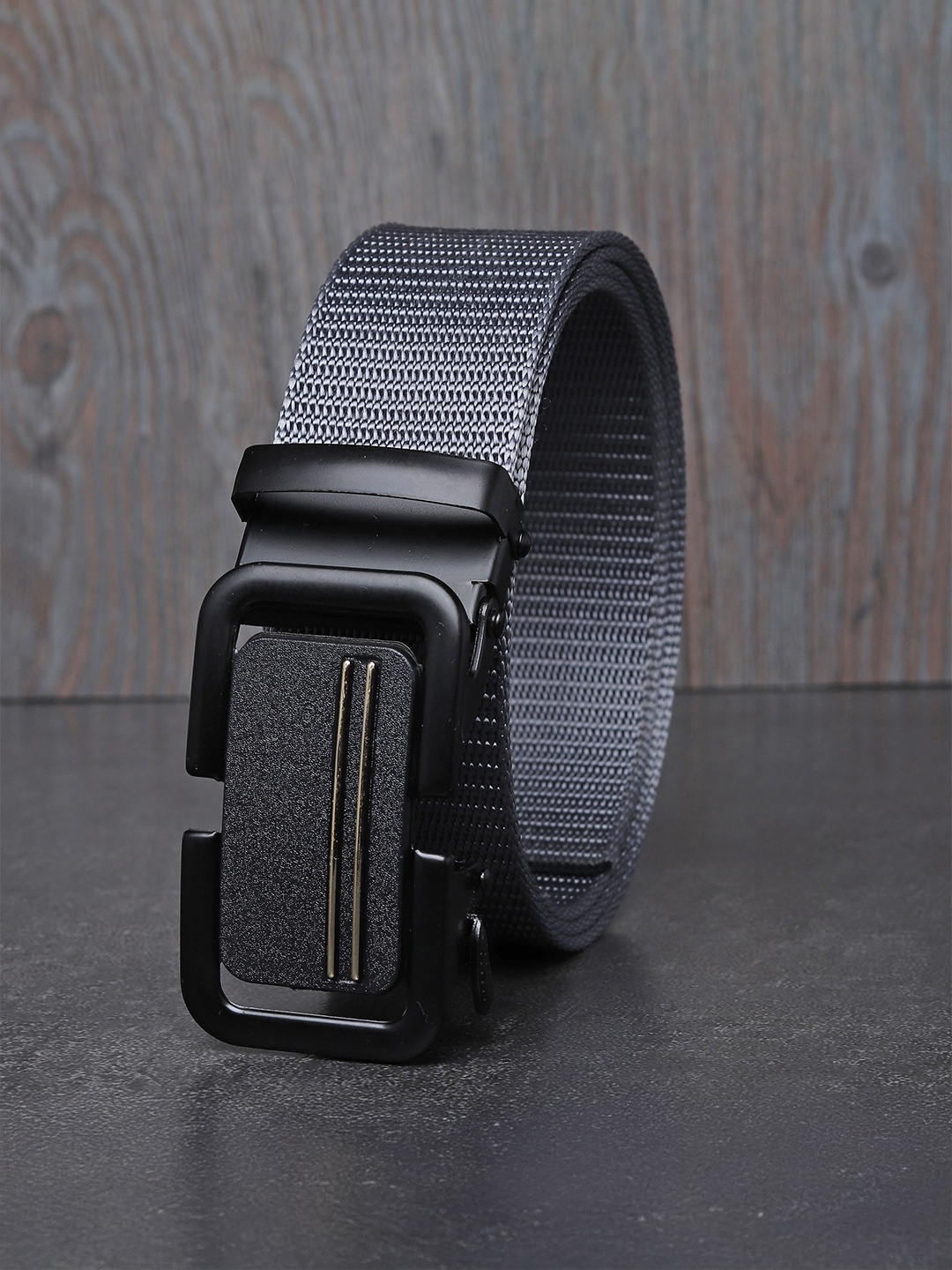 

Metronaut Men Textured Belt, Grey