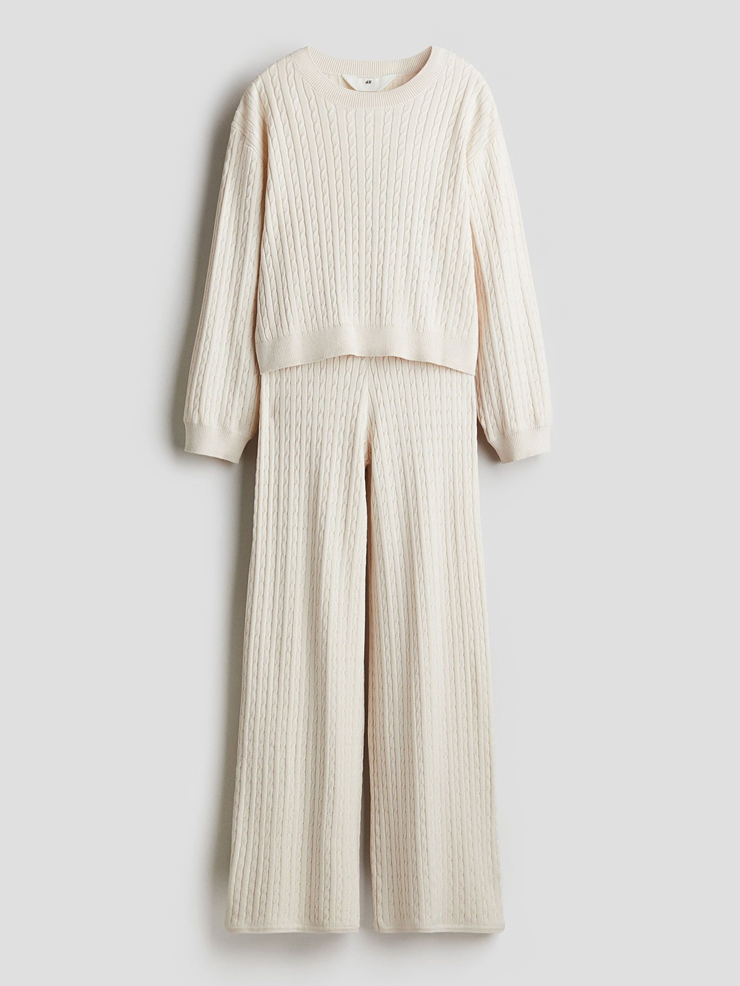 

H&M 2-Piece Knit Set, Beige