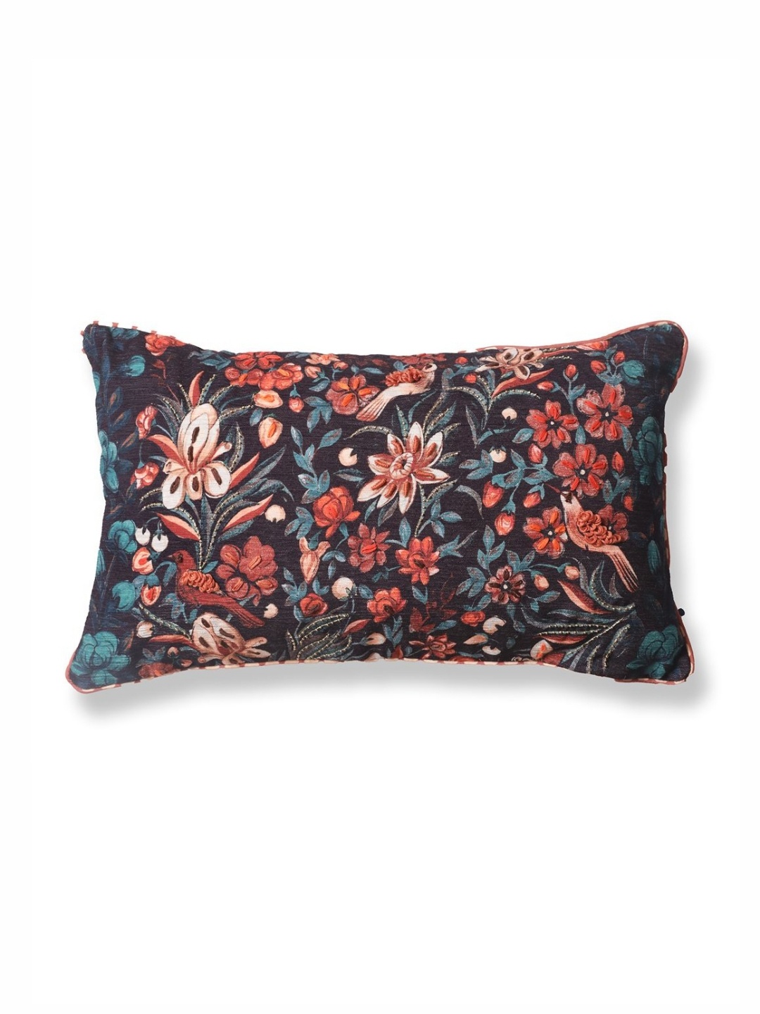 

ONSETHOMES Dastaan Rust & Green Floral Printed Rectangle Cushion Covers