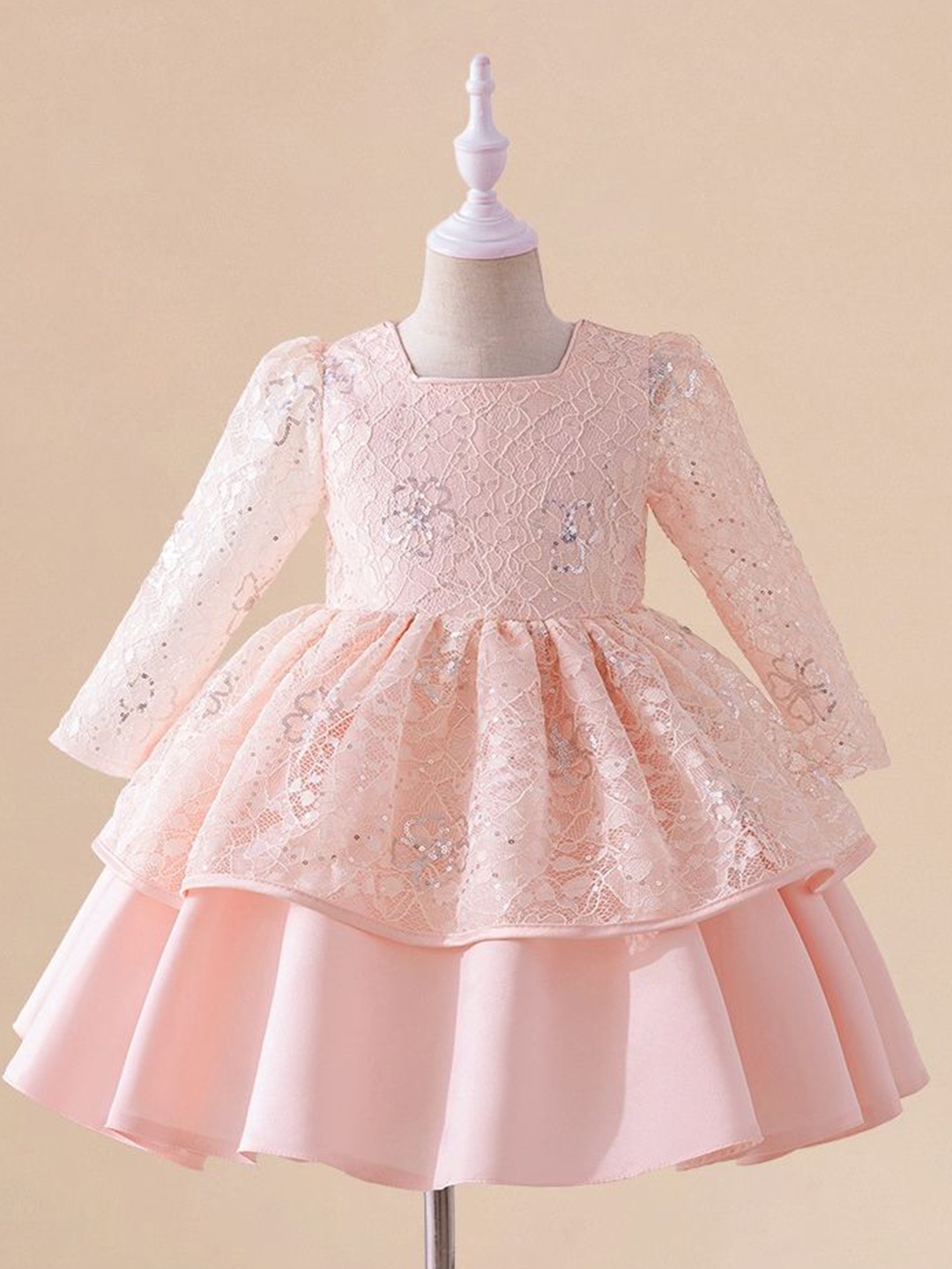 

LULU & SKY Girls Fit & Flare Dress, Pink
