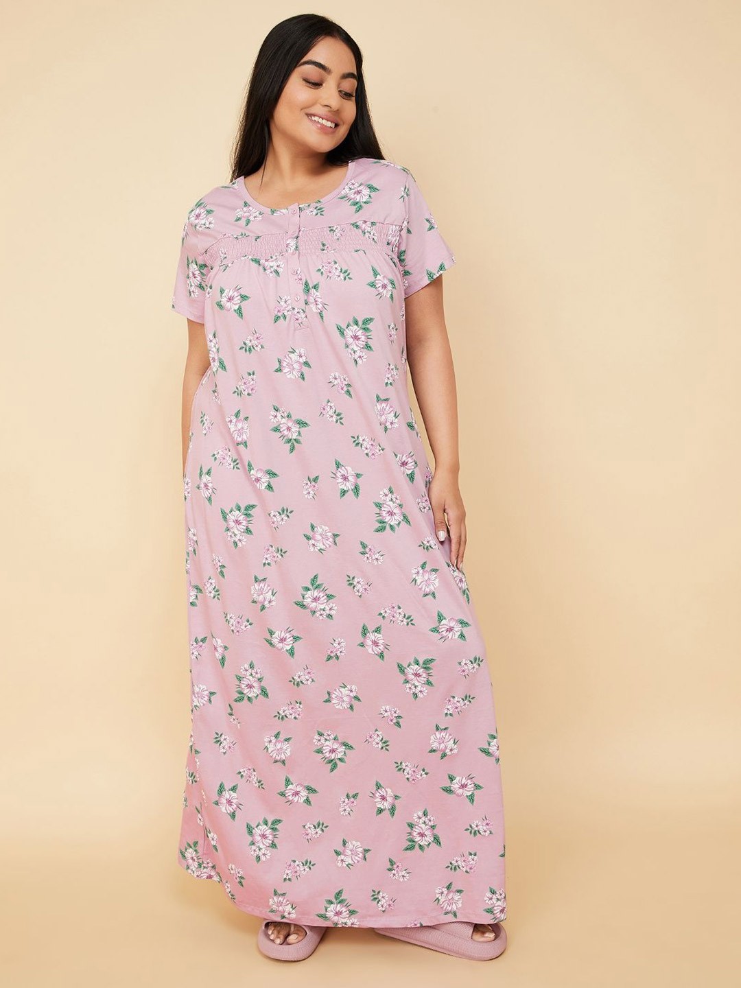 

max Printed Maxi Nightdress, Purple