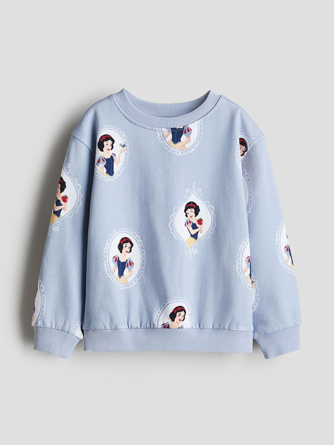 

H&M Printed Sweatshirt, Blue