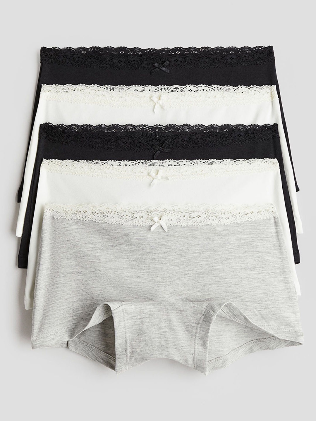 

H&M 5-Pack Cotton Boxers, Black
