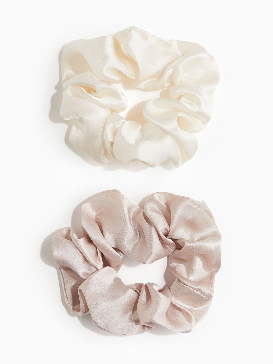 

H&M 2-Pack Silk Scrunchies, Pink