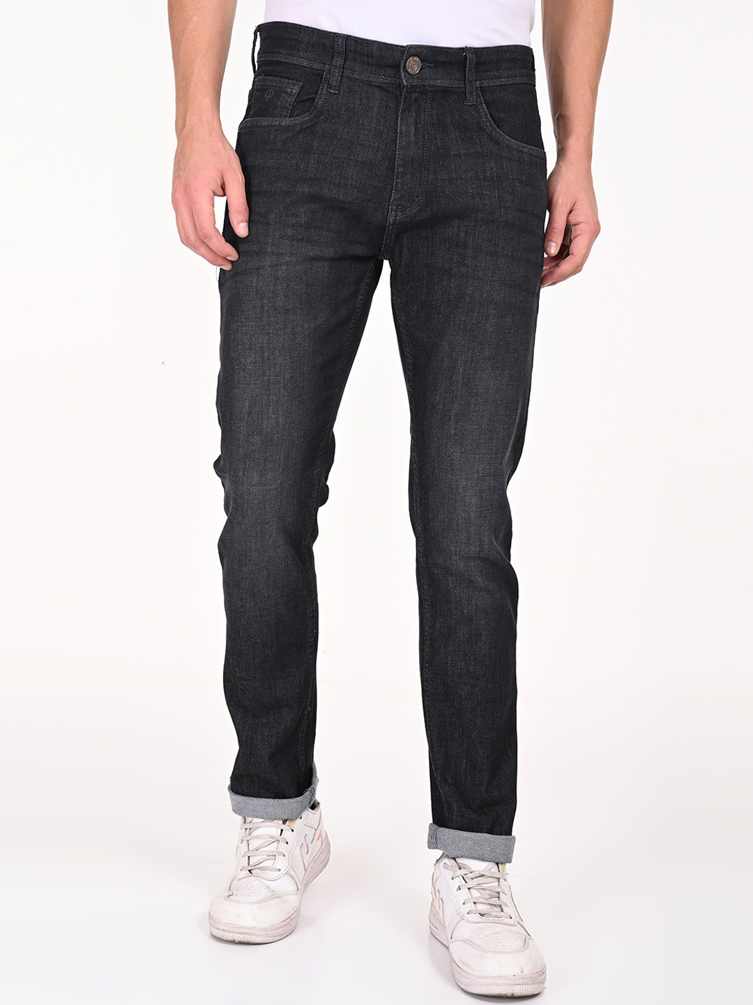 

URBAN POCHE Men Slim Fit Stretchable Jeans, Grey